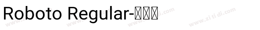 Roboto Regular字体转换